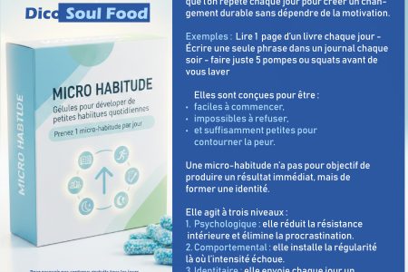 Dico-Soul Food : Micro-habitudes : le pouvoir des petites actions répétées