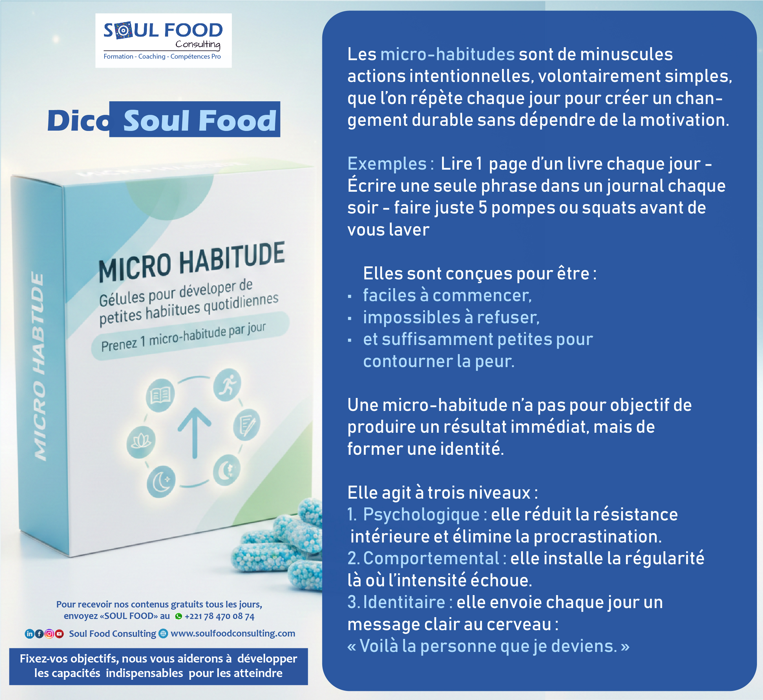 Dico-Soul Food : Micro-habitudes : le pouvoir des petites actions répétées